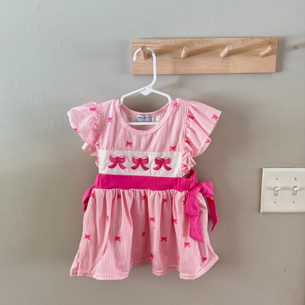 Abby & Evie 2T bow dress
